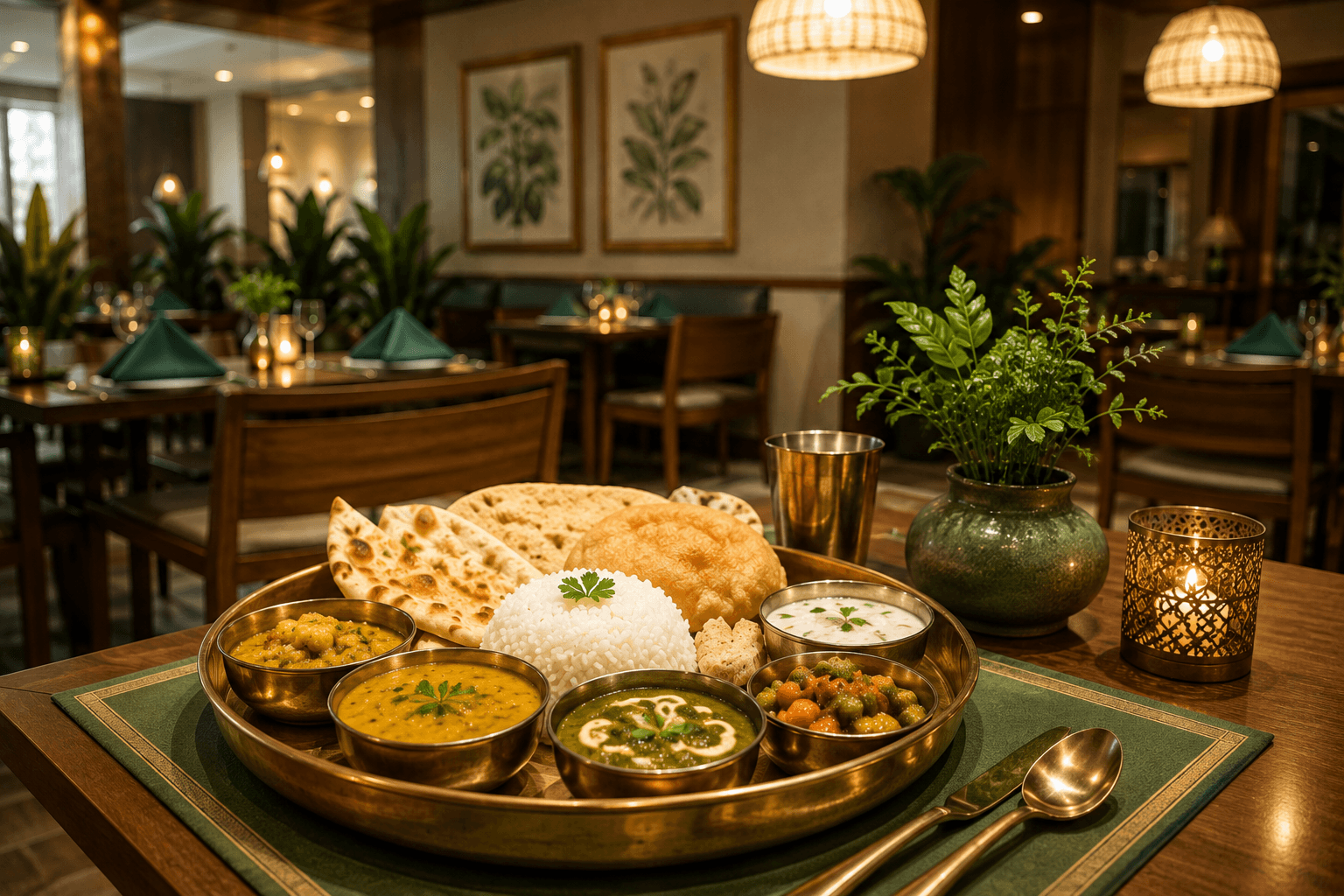 Pure Vegetarian Dining at Vseven Restaurant